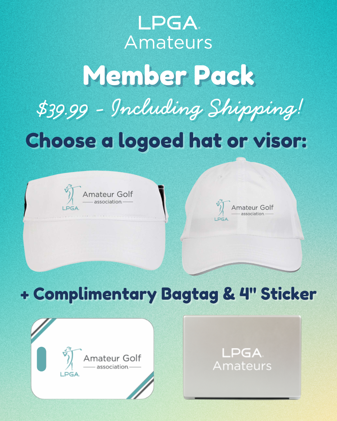 Member Hat and Visor Pack