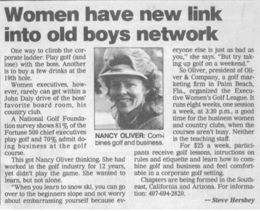 Nancy Oliver Article
